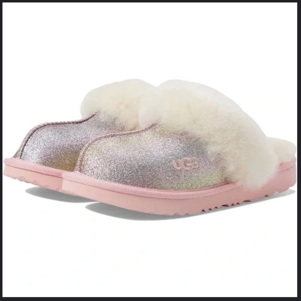 UGG Kids Slippers in Pink and Cream